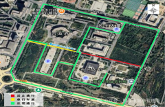 留意躲避行人和施